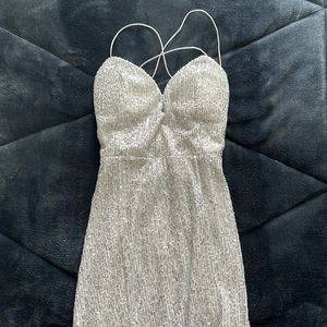 Dear Emilia shimmer lake maxi dress